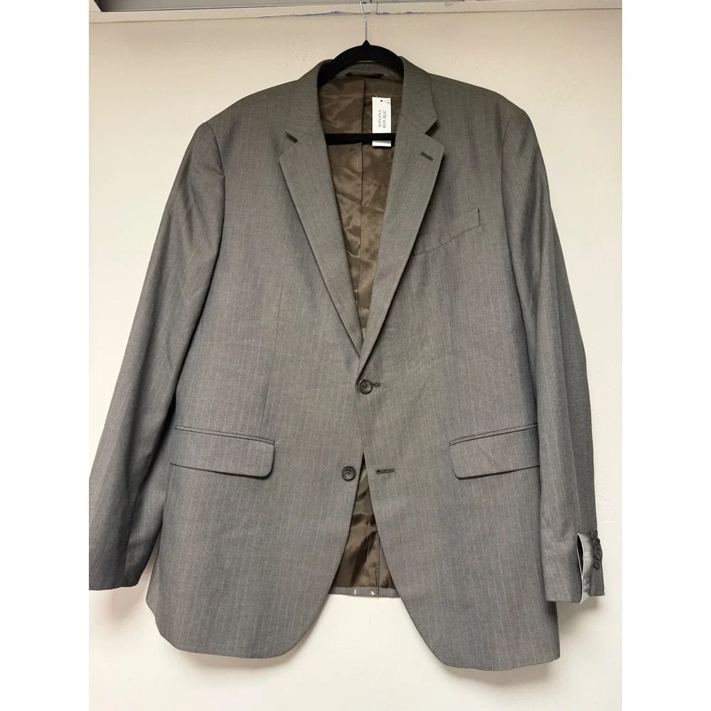 Banana Republic Classic Fit Two Button Gray Pinstripe Blazer‎ 46R